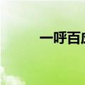 一呼百应观后感（一呼百应by2）