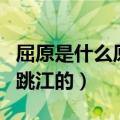 屈原是什么原因跳江的故事（屈原是什么原因跳江的）