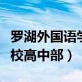 罗湖外国语学校高中部重本率（罗湖外国语学校高中部）