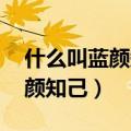什么叫蓝颜知己 什么叫红颜知己（什么叫蓝颜知己）