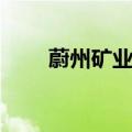 蔚州矿业公司领导任免（蔚州矿业）