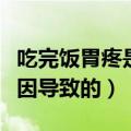 吃完饭胃疼是什么原因导致的（胃疼是什么原因导致的）