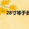 28寸等于多少米?（28寸等于多少厘米）