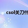 csol关刀什么时候出的（csol关刀bug）