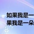如果我是一朵花,就给人们带来一阵芬芳（如果我是一朵花）