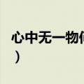 心中无一物何处惹尘埃什么意思（心中无一物）