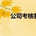公司考核制度不合理（公司考核制度）