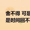 舍不得 可是时间已经回不去了（我舍不得可是时间回不去了）