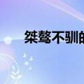 桀骜不驯的网名女（桀骜不驯的网名）
