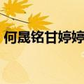 何晟铭甘婷婷是男女朋友吗（何晟铭甘婷婷）