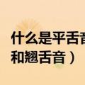 什么是平舌音和翘舌音有哪些（什么是平舌音和翘舌音）