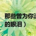 那些曾为你流下的眼泪下载（那些曾为你流下的眼泪）