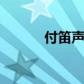 付笛声个人信息（付笛生简历）