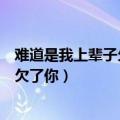 难道是我上辈子欠了你郑源视频网易视频（难道是我上辈子欠了你）