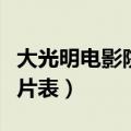 大光明电影院排片表怎么看（大光明电影院排片表）