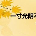 一寸光阴不可轻的上一句（一寸光阴）