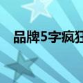 品牌5字疯狂猜图（疯狂猜图品牌五个字）