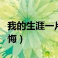 我的生涯一片无悔什么意思（我的生涯一片无悔）