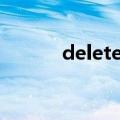deletefromsc（deletefrom）