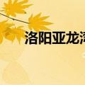 洛阳亚龙湾游乐园现状（洛阳亚龙湾）