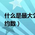 什么是最大公约数最大同心圆（什么是最大公约数）