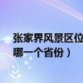 张家界风景区位于我国哪个省?（张家界风景区位于我国的哪一个省份）