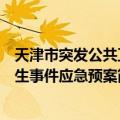 天津市突发公共卫生事件应急预案（关于天津市突发公共卫生事件应急预案简介）