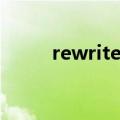 rewrite攻略悟饭（rewrite攻略）