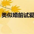 类似婚前试爱的电影（类似婚前试爱的电影）