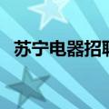 苏宁电器招聘营业员（苏宁电器招聘信息）