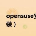 opensuse安装软件命令（opensuse硬盘安装）