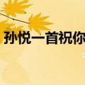 孙悦一首祝你平安歌（孙悦的歌曲祝你平安）