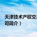 天津技术产权交易有限公司（关于天津技术产权交易有限公司简介）