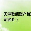 天津歌斐资产管理有限公司（关于天津歌斐资产管理有限公司简介）