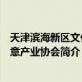 天津滨海新区文化创意产业协会（关于天津滨海新区文化创意产业协会简介）
