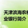 天津滨海农村商业银行（关于天津滨海农村商业银行简介）