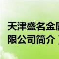 天津盛名金属有限公司（关于天津盛名金属有限公司简介）