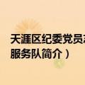 天涯区纪委党员志愿者服务队（关于天涯区纪委党员志愿者服务队简介）