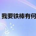 我要铁棒有何用是那首歌歌词（那首歌歌词）