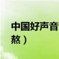 中国好声音煎熬谁唱的男的（中国好声音 煎熬）