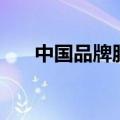 中国品牌服装排行榜（中国品牌服装）