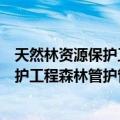 天然林资源保护工程森林管护管理办法（关于天然林资源保护工程森林管护管理办法简介）