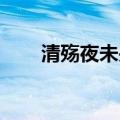 清殇夜未央讲的什么（清殇 夜未央）