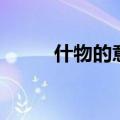 什物的意思和读音（什物的意思）