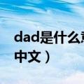 dad是什么意思中文 了我（DAD是什么意思中文）