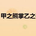 甲之熊掌乙之砒霜英文（甲之熊掌 乙之砒霜）