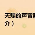 天赐的声音第一季（关于天赐的声音第一季简介）
