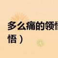 多么痛的领悟下一句歌词是什么（多么痛的领悟）