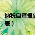 纳税自查报告表自查情况报告（纳税自查报告表）