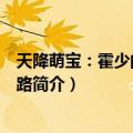 天降萌宝：霍少的寻妻之路（关于天降萌宝：霍少的寻妻之路简介）
